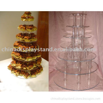 5 tier Cake Stand with Acrylic tube center